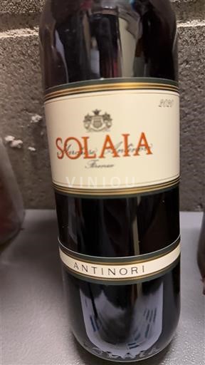 Toscana Tuscany Antinori Solaia 2020