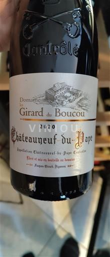 Vallée du Rhône Châteauneuf-du-pape Domaine Girard du Boucou 2020