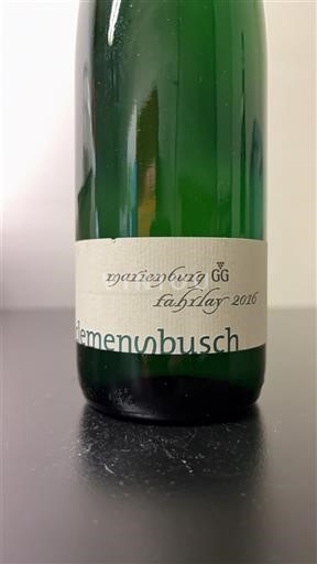 Mosela Grand Cru Clemens Busch Marienburg Fahrlay GG 2016