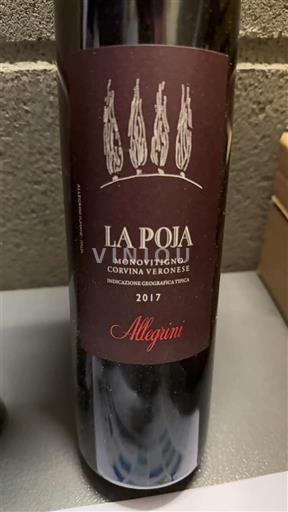 Vénétie Rosso del Veronese Allegrini La Poja 2017
