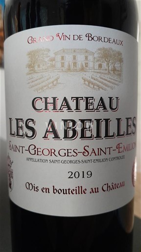 Bordeaux Saint-Georges-Saint-Émilion Chateau les abeilles 2019