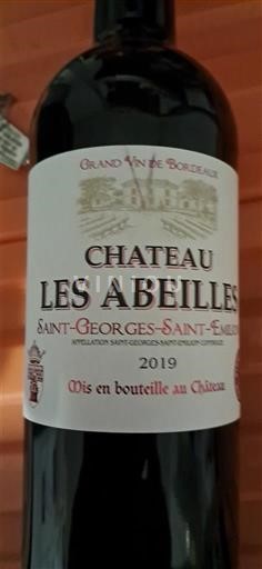 Bordo Сен-Џорџ-Сен-Емилион Chateau les abeilles 2019