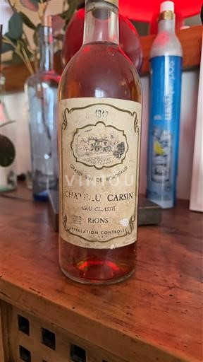 Bordeaux Những sườn đầu tiên của Bordeaux Château Carsin Cru classé 1942