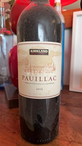 Bordeaux Pauillac Kirkland 2015