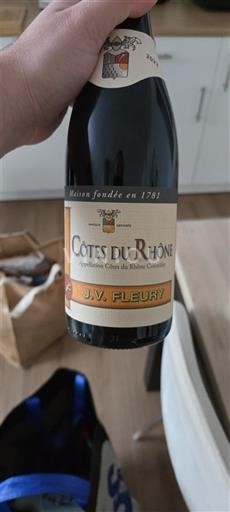 Thung lũng Rhône Côtes-du-rhône J.V. Fleury Không niên vụ