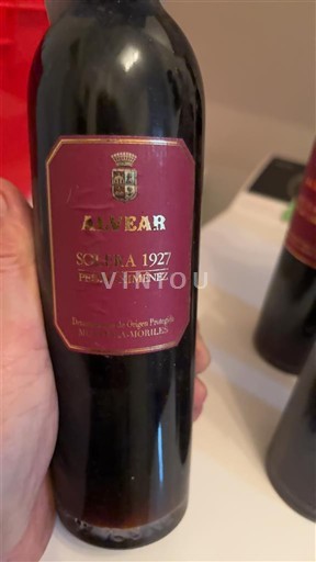 Andalucía Montilla-Moriles Alvear Solera 1927 1927