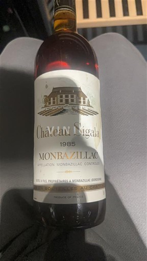 Sydvestfrankrig Monbazillac Château Sigalas 1985