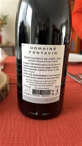 Thung lũng Rhône Châteauneuf-du-pape Domaine Fontavin L'Horloge Astronomique 2018