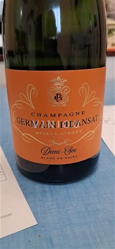 Champagne Germain Pidansat Demi-Sec Blanc de Noirs Icke årgångsbetecknad