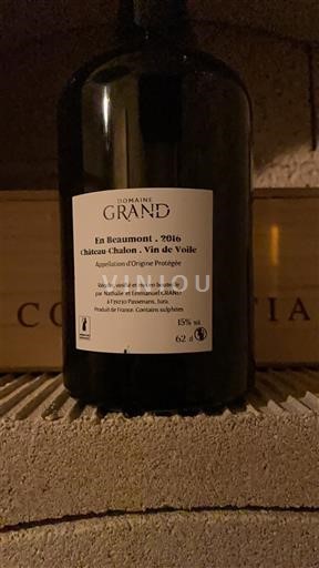 Jura Château-chalon Domaine Grand En Beaumont 2016