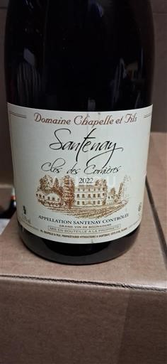 Bourgogne Santenay Domaine Chapelle et Fils Clos des Entres 2022