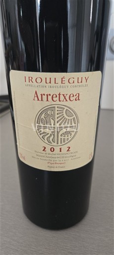 Sudoeste Irouléguy Arretxea 2012