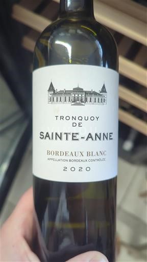 Bordeaux Bordeaux trắng Tronquoy de Sainte-Anne 2020