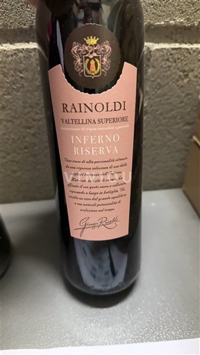 Lombardy Thượng Valtellina Rainoldi Inferno Riserva 2019