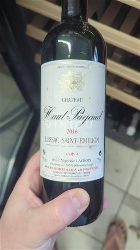 Bordeaux Lussac-saint-émilion Château Haut-Pagaud 2016