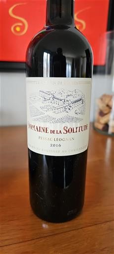 Bordeaux Pessac-Léognan Domaine La Solitude 2016