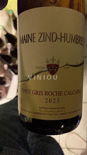 Alsace Domaine Zind-Humbrecht Pinot Gris Roche Calcaire 2023