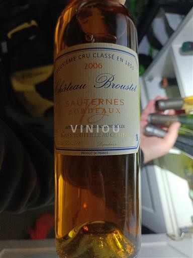 Bordeaux Barsac Grand Cru Château Broustet 2006