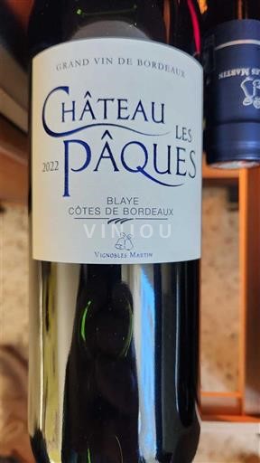 Bordeaux Blaye-Côtes-de-Bordeaux Château Les Pâques 2022