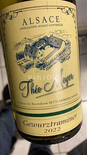 Alsace Théo Meyer Gewurztraminer 2022