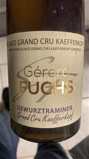 Elzas Gewurztraminer Grand Cru Gérard Fuchs Grand Cru Kaefferkopf Niet-geïntegreerd