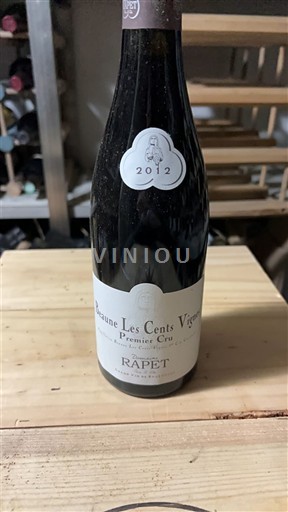 Bourgogne Beaune Premier Cru Rapet Les Cent Vignes 2012