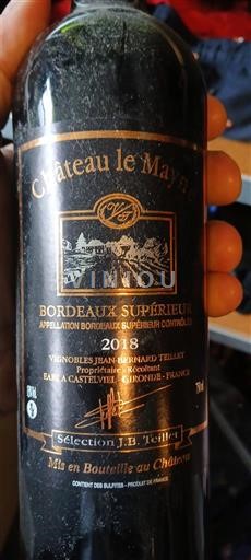 Bordeaux Bordeaux Supérieur Château Le Mayne Sélection J.B. Teillet 2018