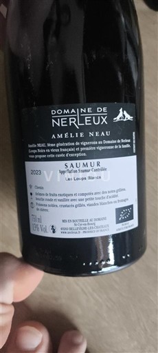 Valle della Loira Saumur Domaine Nerleux Les Loups Blancs 2023