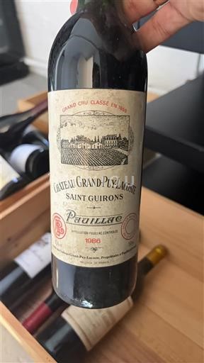 Bordeaux Pauillac Grand Cru Château Grand-Puy-Lacoste Saint Guirons 1986