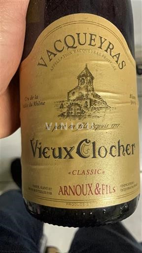 Thung lũng Rhône Vacqueyras Arnoux & Fils Vieux Clocher Classic Không niên vụ