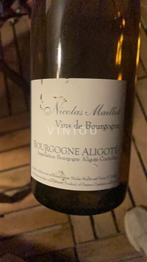 Bourgogne Bourgogne-aligoté Nicolas Maillet Không niên vụ