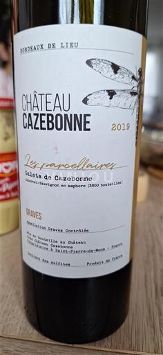Bordeaux Graves Château Cazebonne Galets de Cazebonne 2019