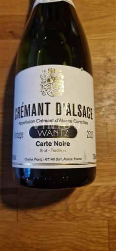 Alsace Crémant d'Alsace Charles Wantz Carte Noire 2023