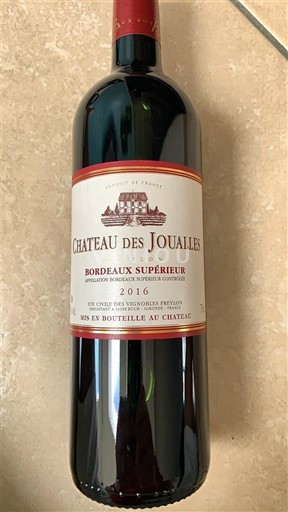 Bordeaux Bordeaux superiore Château S Joualles 2016