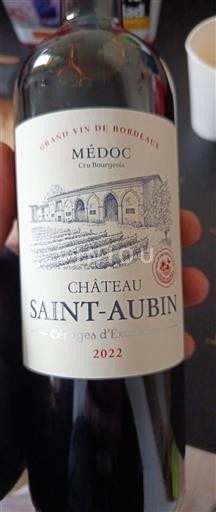 Bordeaux Médoc Château Saint-Aubin Cériges d'Exception 2022