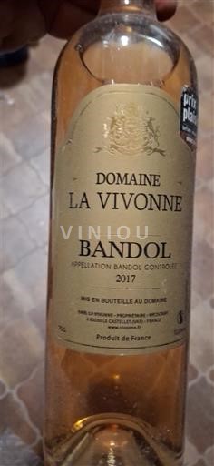 Provence Bandol Château La Vivonne 2017