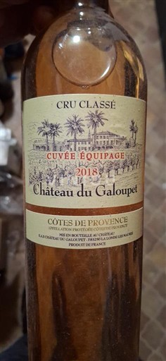 Provence Côtes-de-Provence Château Galoupet Equipage 2018