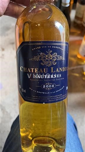 Bordeaux Sauternes Château Landiot 2006