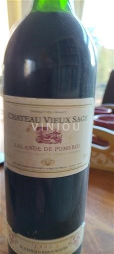 Bordeaux Lalande-de-pomerol Château Vieux Sage 1990