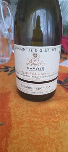 Savoja in Bugey Chignin-Bergeron Domaine G. & G. Bouvet Neleten.
