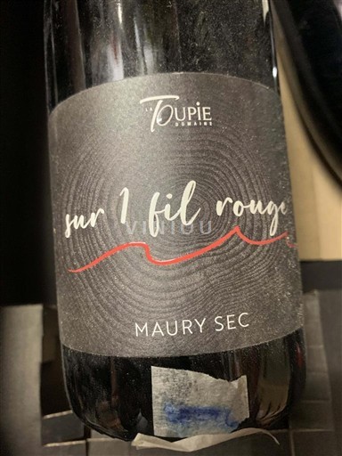 Roussillon Maury sec Domaine La Toupie Sur 1 Fil Rouge 2020