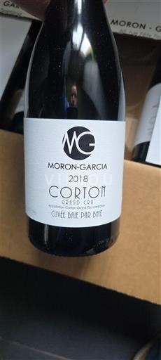 Borgogna Corton Grand Cru Moron-Garcia Baie par Baie 2018