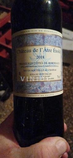 Bordeaux Những sườn đầu tiên của Bordeaux Château L'Âtre Étoilé 2018