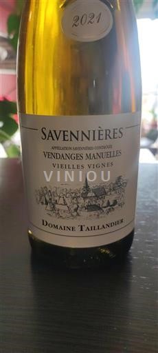 Thung lũng sông Loire Savennières Domaine Taillandier 2021