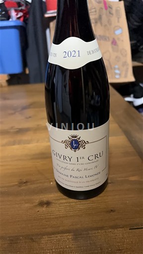 Burgundija Ni doloceno Premier Cru Domaine Pascal Lemonde Le potefin d'Etivey Clos Marcey 2021