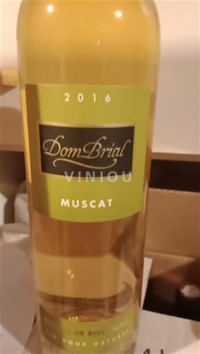 Roussillon Muscat de Rivesaltes Dom Brial Muscat 2016