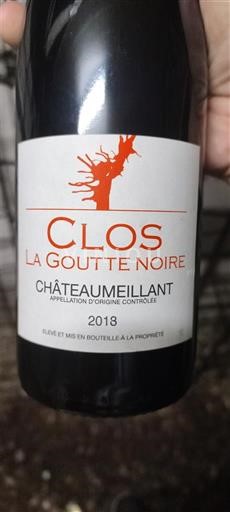 Thung lũng sông Loire Châteaumeillant Clos La Goutte Noire 2018