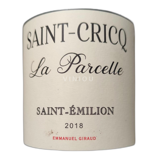 Burdeos Saint-Émilion Saint-Cricq La Parcelle 2018