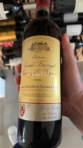 Bordeaux Saint-Émilion Grand Cru Château Grand Barrail Lamarzelle Figeac 1999