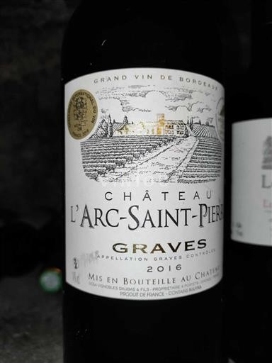 Bordeaux Graves Château l'Arc-Saint-Pierre 2016